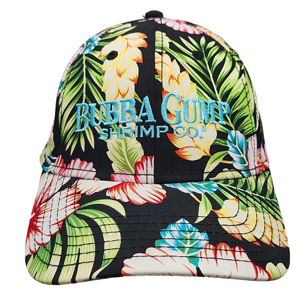 Bubba Gump Shrimp Company Hawaiian Floral Tropical Snapback Hat Embroidered